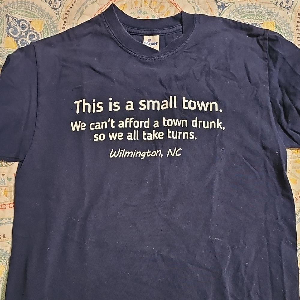 Blue Funny Graphic T-Shirt